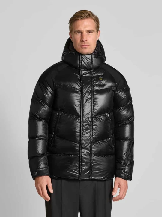 Zdjęcie produktu Kurtka w stylu puffer z naszywką z logo model 'CROWN' Blauer Usa Czarny