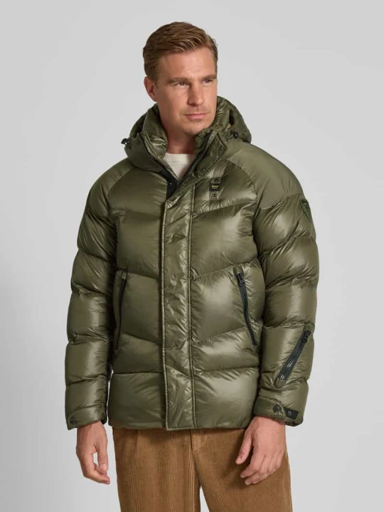 Zdjęcie produktu Kurtka w stylu puffer z naszywką z logo model 'CROWN' Blauer Usa Oliwkowy