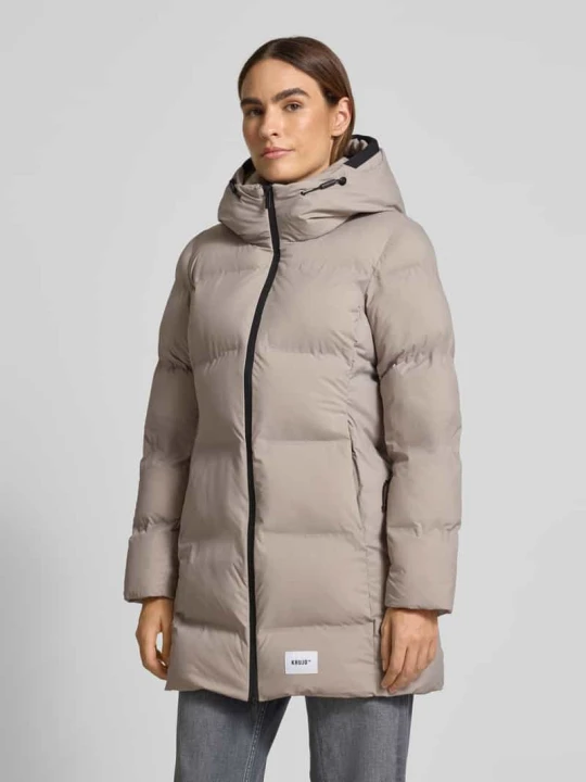 Zdjęcie produktu Kurtka w stylu puffer z naszywką z logo model 'Tanare' khujo Brudnoróżowy