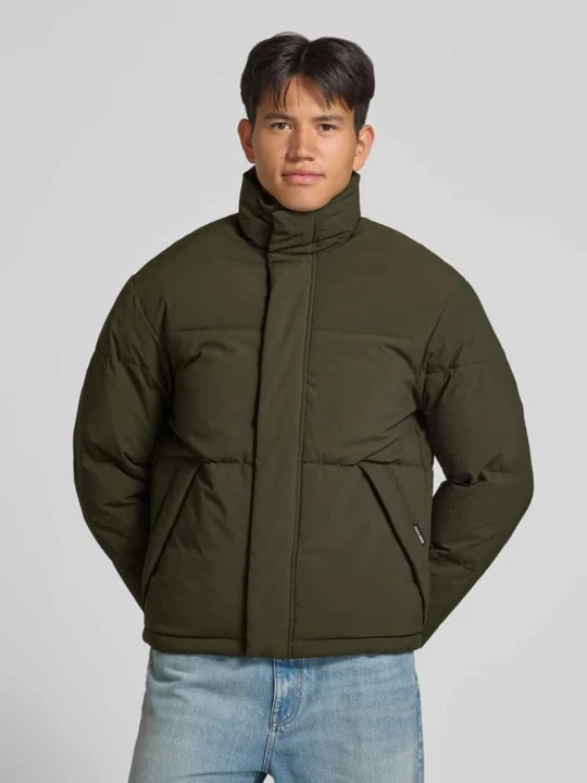Zdjęcie produktu Kurtka pikowana z ukrytym zamkiem błyskawicznym model 'SOHO' Jack&Jones Oliwkowy