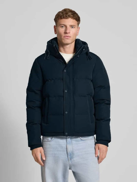 Zdjęcie produktu Kurtka pikowana z wpuszczanymi kieszeniami model ‘Everest’ Superdry Ciemnoniebieski
