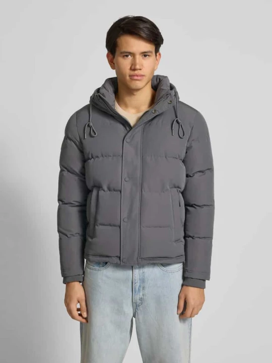 Zdjęcie produktu Kurtka pikowana z wpuszczanymi kieszeniami model ‘Everest’ Superdry Antracytowy