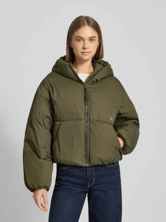 Zdjęcie produktu Kurtka pikowana z wpuszczanymi kieszeniami model ‘LOLLY’ JJXX Khaki