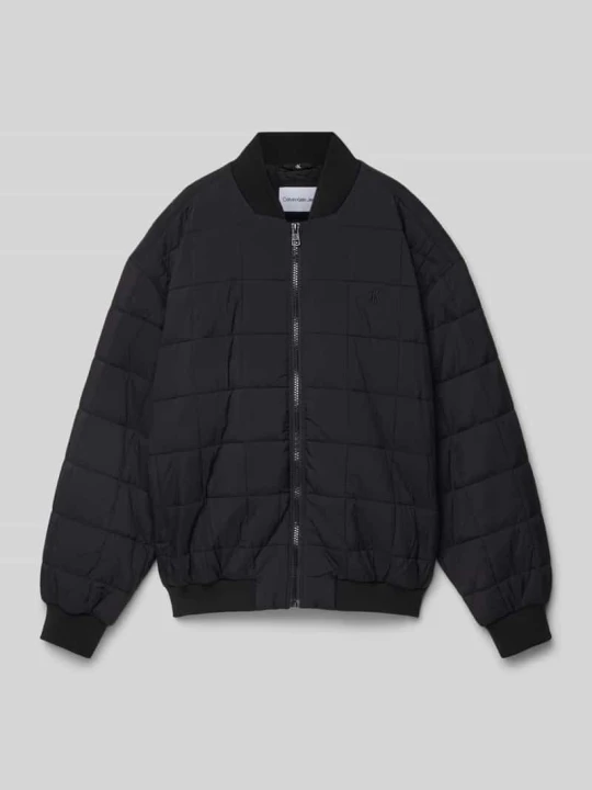 Zdjęcie produktu Kurtka pikowana z wyhaftowanym logo Calvin Klein Jeans Czarny