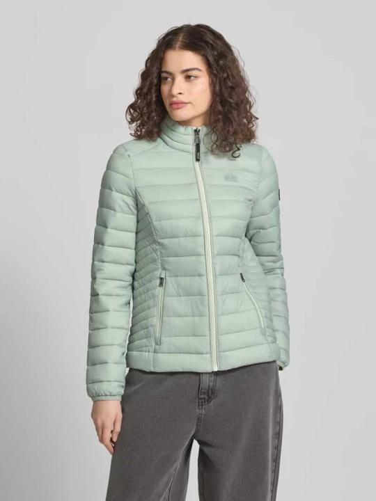 Zdjęcie produktu Kurtka pikowana z wyhaftowanym logo model 'FUJI' Superdry Miętowy