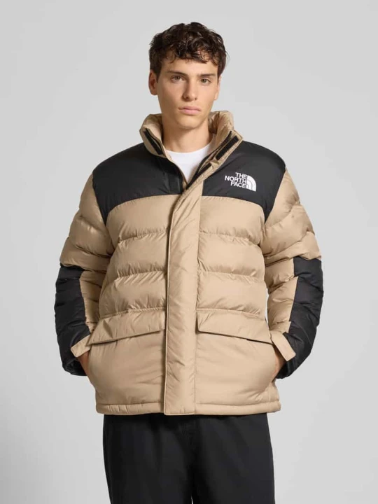Zdjęcie produktu Kurtka pikowana z wyhaftowanym logo model ‘LIMBARA’ The North Face Beżowy
