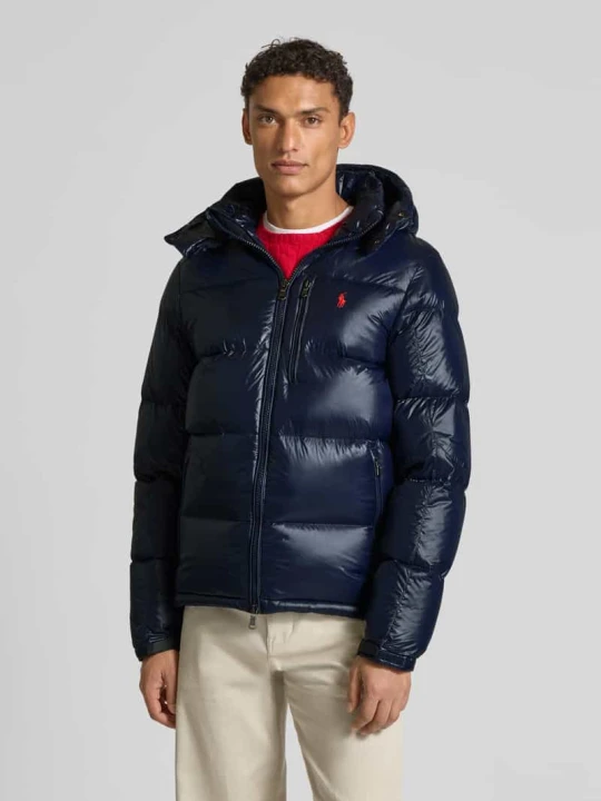Zdjęcie produktu Kurtka pikowana z wyhaftowanym logo Polo Ralph Lauren Granatowy