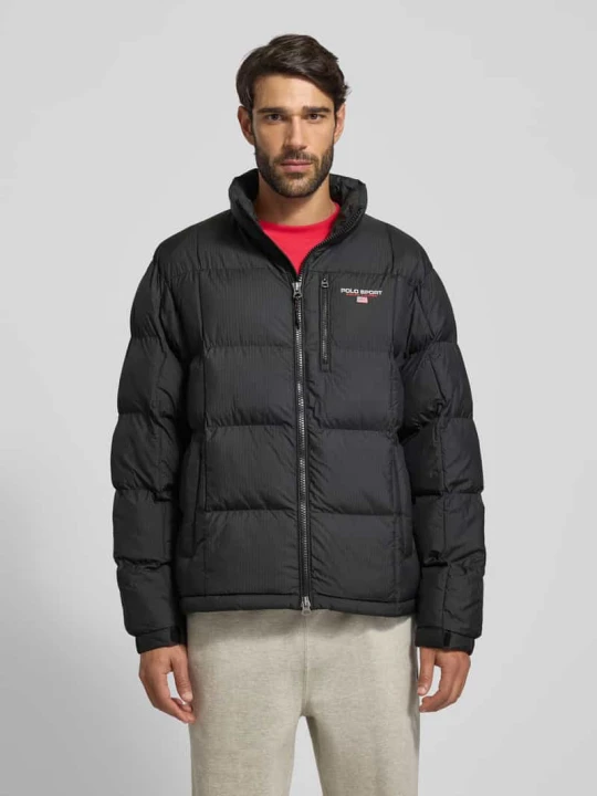 Zdjęcie produktu Kurtka pikowana z wyhaftowanym logo Polo Ralph Lauren Czarny