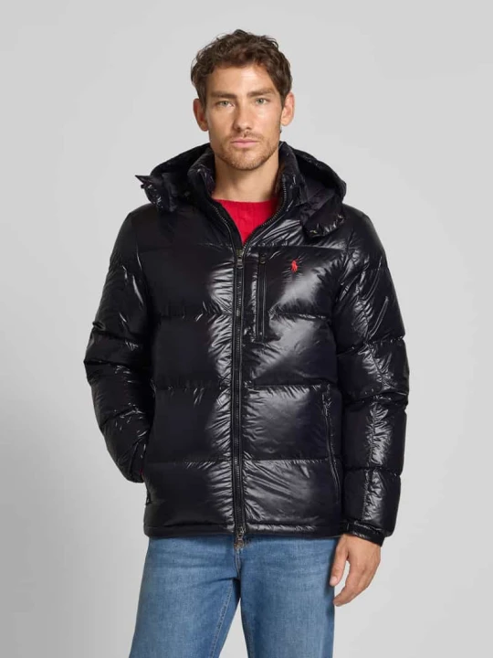 Zdjęcie produktu Kurtka pikowana z wyhaftowanym logo Polo Ralph Lauren Czarny