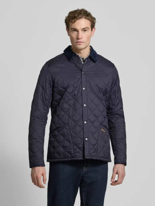 Zdjęcie produktu Kurtka pikowana z wykładanym kołnierzem Barbour Granatowy