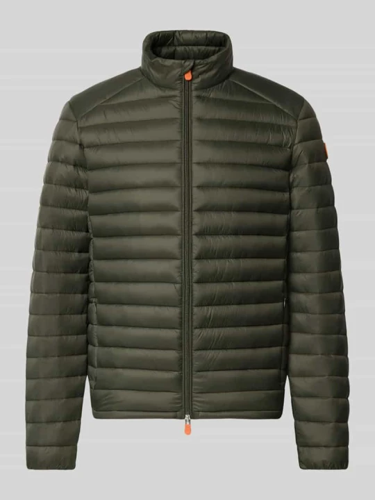 Zdjęcie produktu Kurtka pikowana z zamkiem błyskawicznym dwustronnym model 'ALEXANDER' Save The Duck Oliwkowy