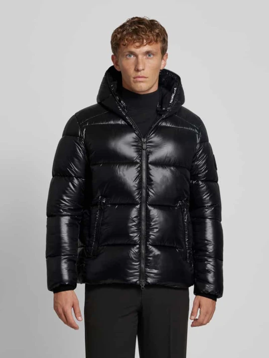 Zdjęcie produktu Kurtka pikowana z zamkiem błyskawicznym dwustronnym model ‘EDGARD’ Save The Duck Czarny
