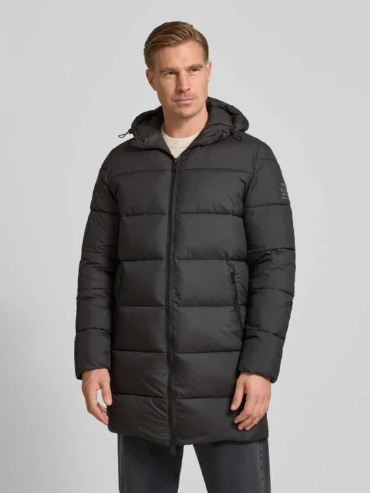 Zdjęcie produktu Kurtka pikowana z zamkiem błyskawicznym dwustronnym model ‘VINTAGE’ ECOALF Czarny