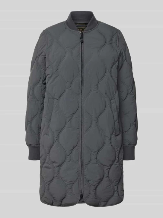 Zdjęcie produktu kurtka pikowana ze stójką i wpuszczanymi kieszeniami Superdry Czarny