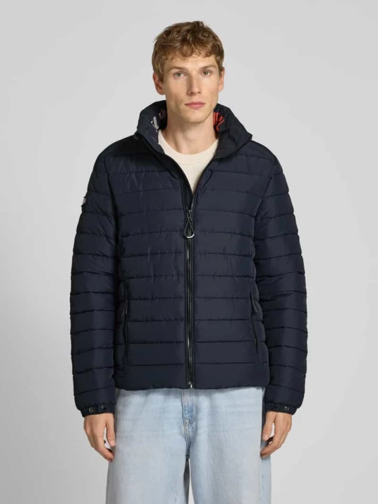 Zdjęcie produktu Kurtka pikowana ze stójką model ‘Fuji’ Superdry Ciemnoniebieski
