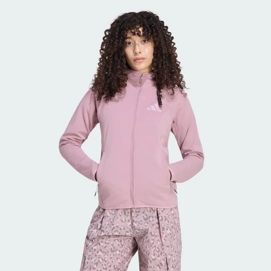 Zdjęcie produktu Kurtka polarowa z kapturem Terrex Xperior CLIMAWARM+ Ventknit Adidas Magic Mauve
