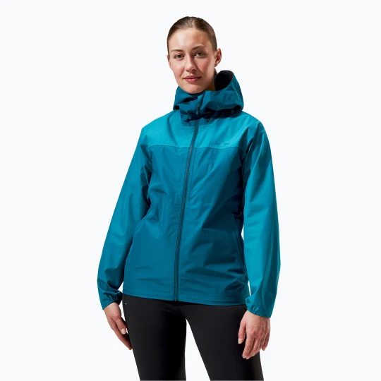 Zdjęcie produktu Kurtka przeciwdeszczowa damska Berghaus Deluge Pro 3.0 deep ocean/jungle jewel Granatowy