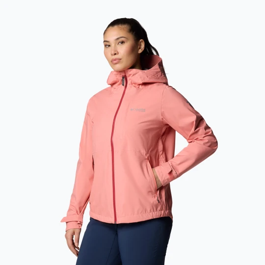 Zdjęcie produktu Kurtka przeciwdeszczowa damska Columbia Ampli-Dry II Shell alpenglow Różowy