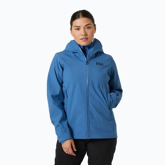 Zdjęcie produktu Kurtka przeciwdeszczowa damska Helly Hansen Verglas 3L azurite Niebieski