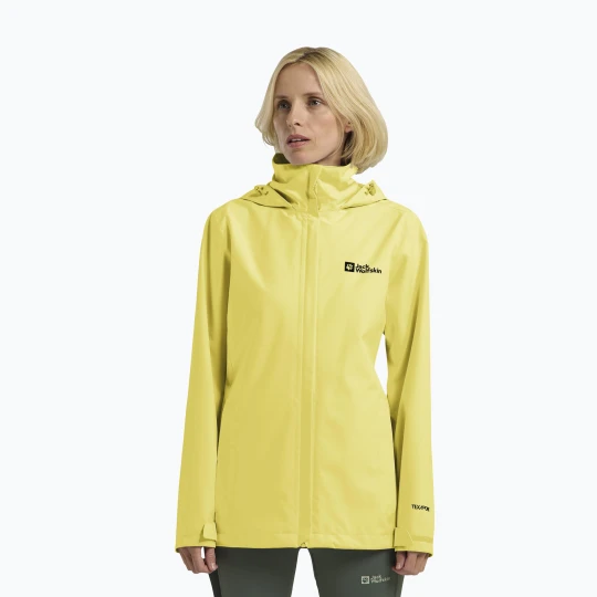 Zdjęcie produktu Kurtka przeciwdeszczowa damska Jack Wolfskin Trailtime 2L lemon ice Żółty