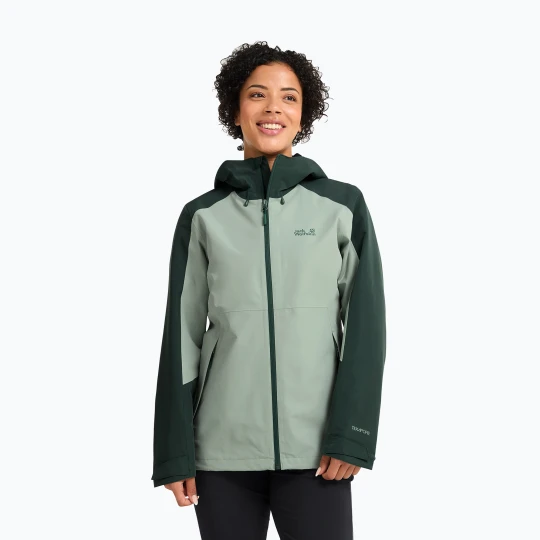 Zdjęcie produktu Kurtka przeciwdeszczowa damska Jack Wolfskin Wildbound 2L green zinnia