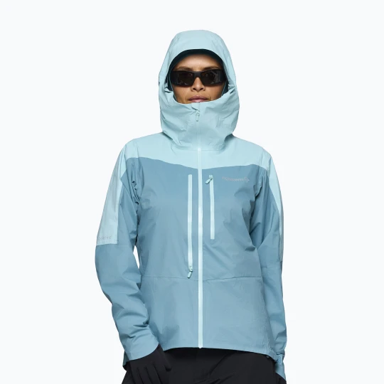 Zdjęcie produktu Kurtka przeciwdeszczowa damska NORRONA Falketind Dri1 brittany blue/aqua haze Norrøna