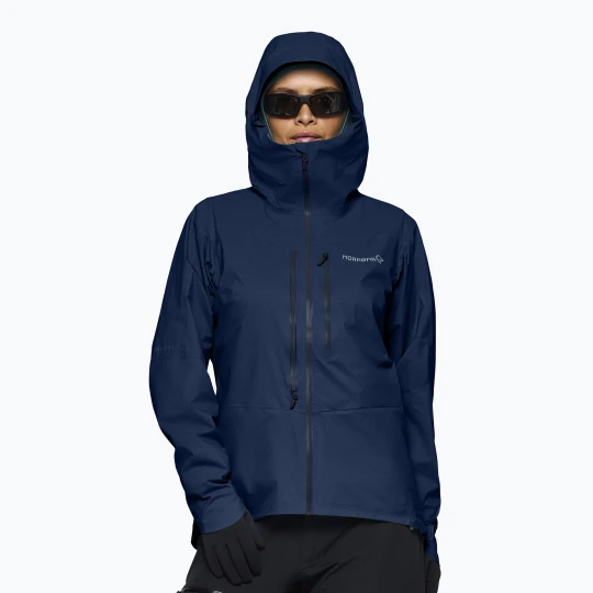 Zdjęcie produktu Kurtka przeciwdeszczowa damska NORRONA Falketind Dri1 indigo night Norrøna Granatowy