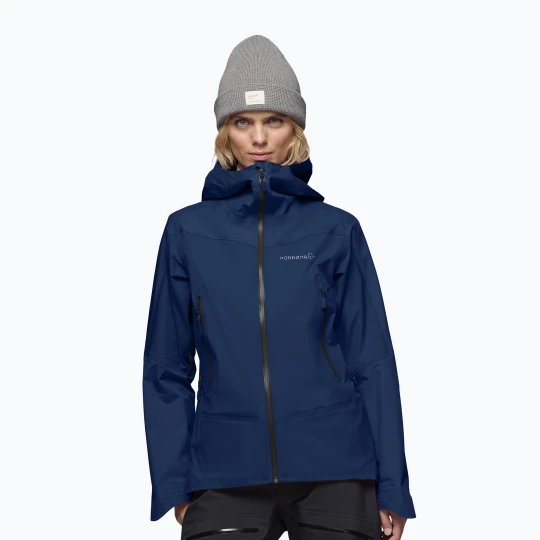 Zdjęcie produktu Kurtka przeciwdeszczowa damska NORRONA Falketind Gore-Tex indigo night Norrøna Granatowy