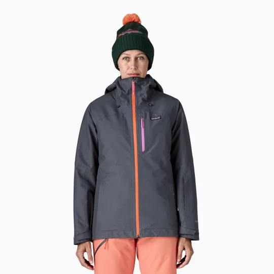 Zdjęcie produktu Kurtka narciarska damska Patagonia Insulated Powder Town smolder blue w/orange peel Granatowy