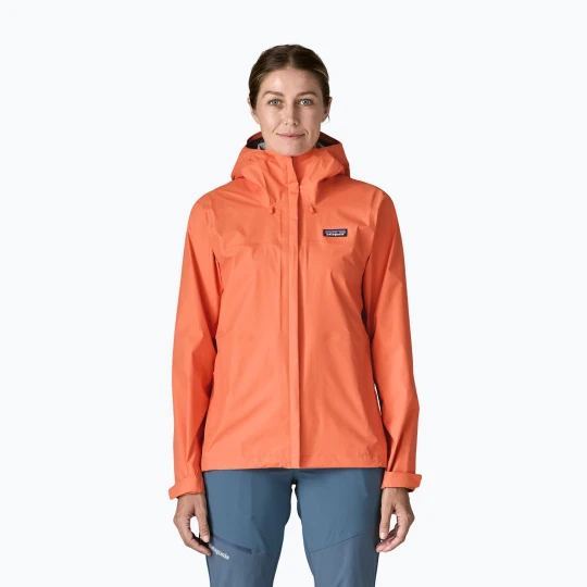 Zdjęcie produktu Kurtka przeciwdeszczowa damska Patagonia Torrentshell 3L Rain peach sorbet Pomarańczowy