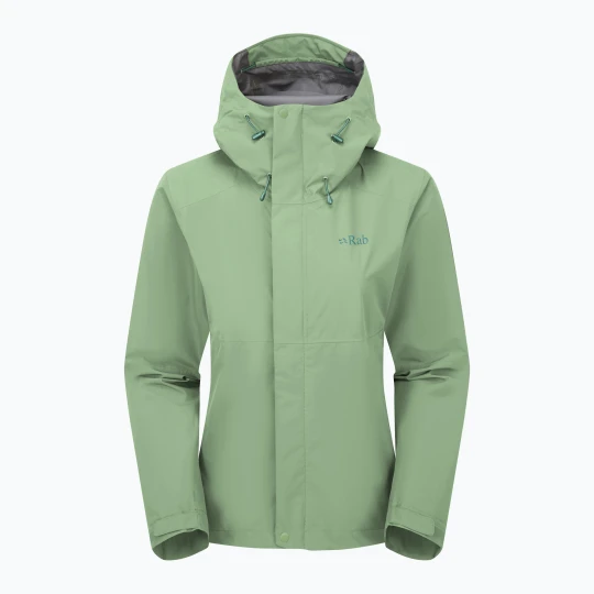 Zdjęcie produktu Kurtka przeciwdeszczowa damska Rab Downpour fig green