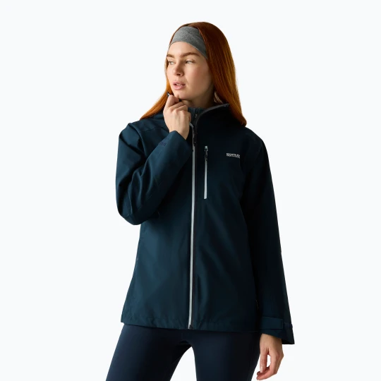 Zdjęcie produktu Kurtka przeciwdeszczowa damska REGATTA Birchdale II navy / skyway Granatowy