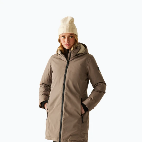 Zdjęcie produktu Kurtka przeciwdeszczowa damska REGATTA Marron mocha/perfectly pale Brązowy