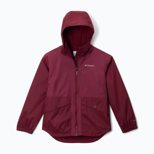Zdjęcie produktu Kurtka przeciwdeszczowa dziecięca Columbia Rainy Trails II Fleece rich wine Czerwony