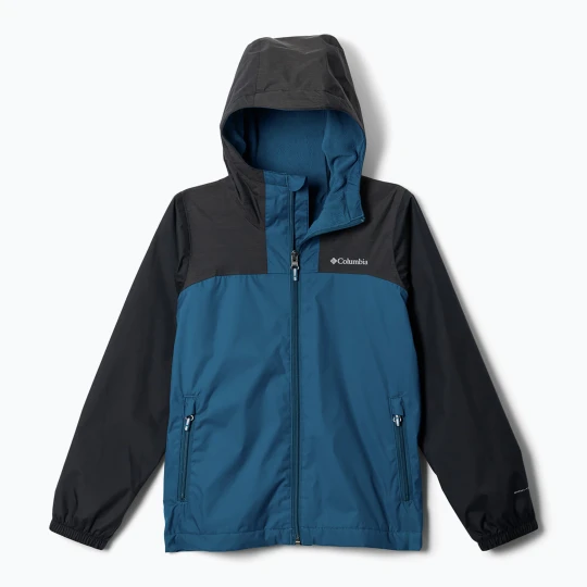 Zdjęcie produktu Kurtka przeciwdeszczowa dziecięca Columbia Rainy Trails III Fleece Lined phoenix blue / black Granatowy