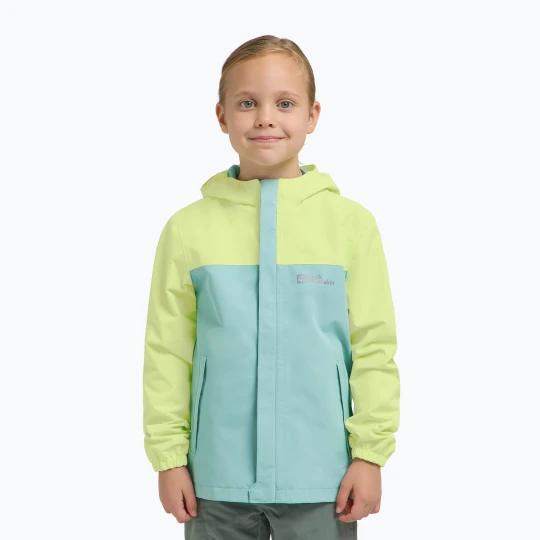 Zdjęcie produktu Kurtka przeciwdeszczowa dziecięca Jack Wolfskin Tucan soft jade Zielony