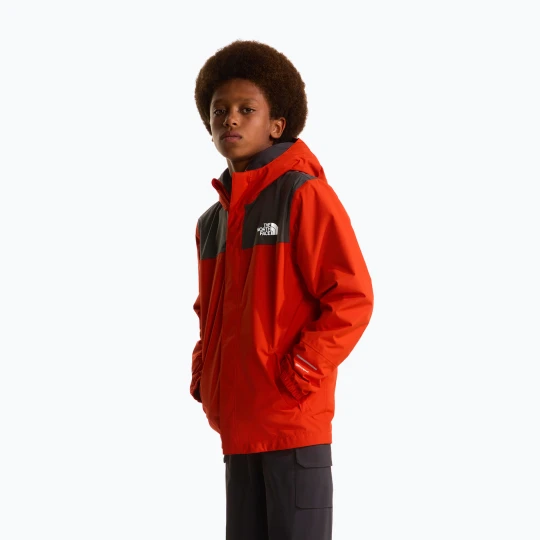 Zdjęcie produktu Kurtka przeciwdeszczowa dziecięca The North Face Antora lava red Pomarańczowy