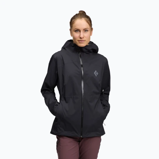 Zdjęcie produktu Kurtka przeciwdeszczowa damska Black Diamond Fineline Stretch black