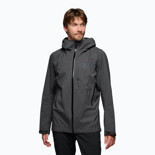 Zdjęcie produktu Kurtka przeciwdeszczowa męska Black Diamond Highline Stretch Shell anthracite Szary