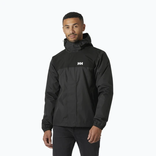Zdjęcie produktu Kurtka przeciwdeszczowa męska Helly Hansen Vancouver Fleece Lined ebony Czarny