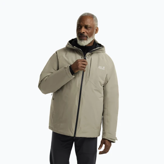 Zdjęcie produktu Kurtka puchowa męska Jack Wolfskin Icecape 2L Down Ins Rds linen Beżowy