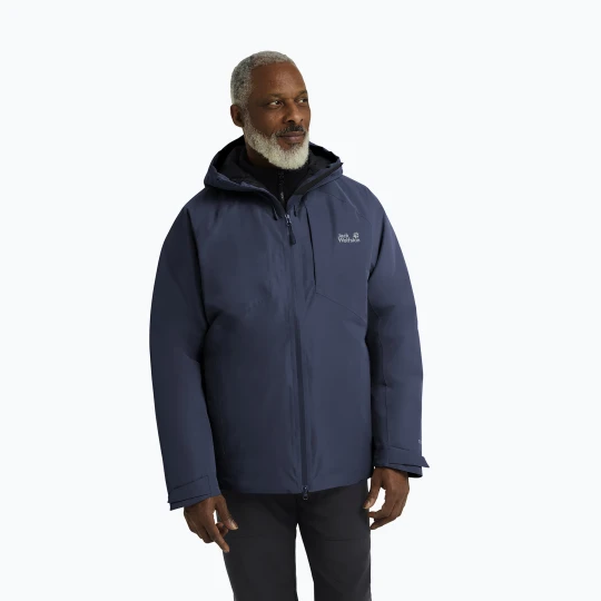 Zdjęcie produktu Kurtka puchowa męska Jack Wolfskin Icecape 2L Down Ins Rds midnight sky Granatowy