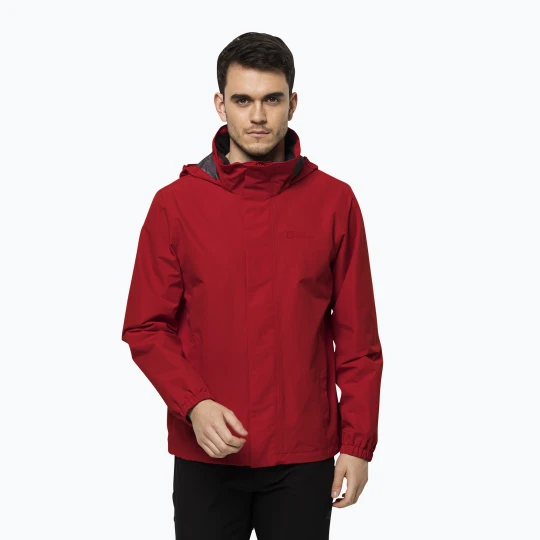 Zdjęcie produktu Kurtka przeciwdeszczowa męska Jack Wolfskin Stormy Point 2L strong red