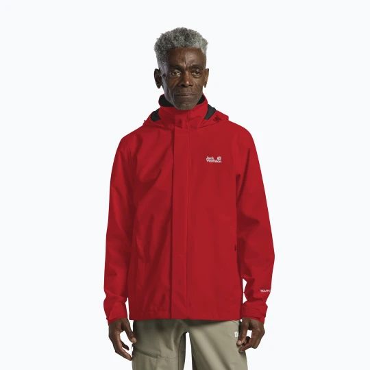 Zdjęcie produktu Kurtka przeciwdeszczowa męska Jack Wolfskin Trailtime 2L siren red