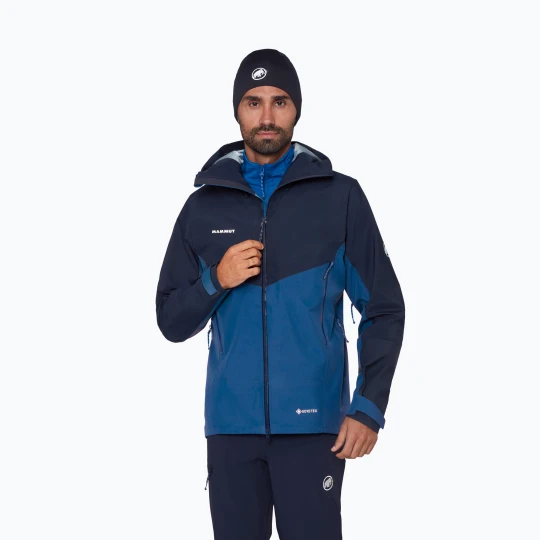 Zdjęcie produktu Kurtka przeciwdeszczowa męska Mammut Crater IV HS Hooded tschiel/marine Niebieski