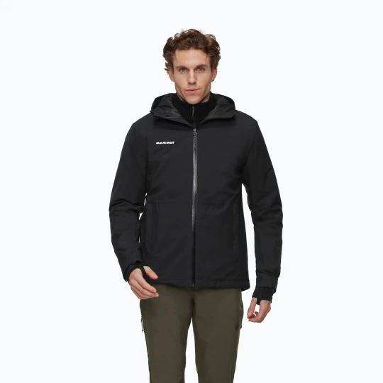 Zdjęcie produktu Kurtka przeciwdeszczowa męska Mammut Linard HS Thermo Hooded Jacket Men black