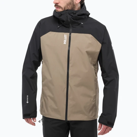 Zdjęcie produktu Kurtka przeciwdeszczowa męska Millet Seneca GTX 2L dorite/black Brązowy