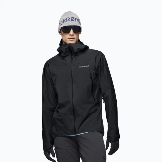 Zdjęcie produktu Kurtka przeciwdeszczowa męska NORRONA Falketind Gore-Tex caviar black Norrøna
