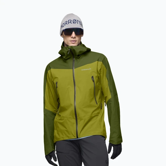 Zdjęcie produktu Kurtka przeciwdeszczowa męska NORRONA Falketind Gore-Tex golden lime/pesto Norrøna Zielony