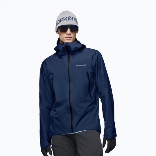 Zdjęcie produktu Kurtka przeciwdeszczowa męska NORRONA Falketind Gore-Tex indigo night Norrøna Granatowy